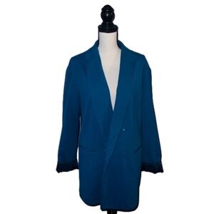 Zara Teal Blue Suit 2 Piece Set